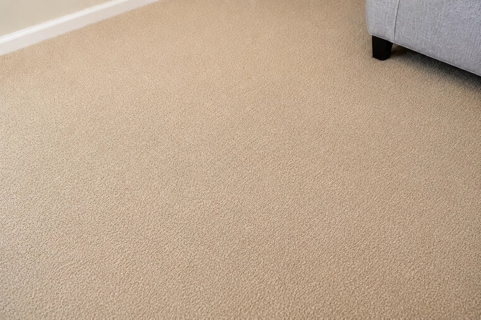 The same carpet after a Crusade steam clean